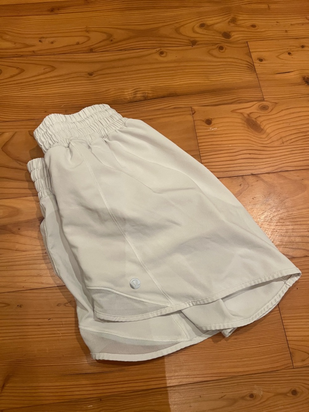 lululemon athletica Girls' White Athletic Skort with Elastic Waistband